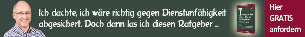 Banner: Dienstunfähigkeitsversicherung für Lehrer bei versicherung900