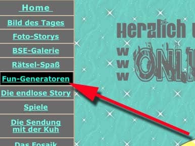 Online-Wahn: Bereich Fun-Generatoren erreichen