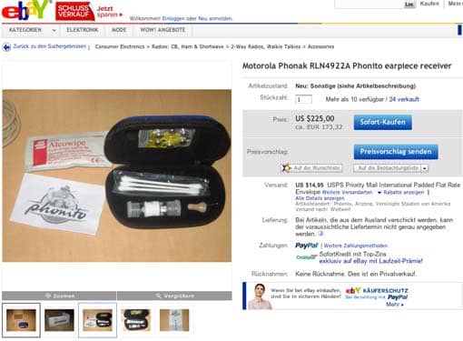 Motorola RLN4922A bei ebay