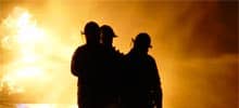 Feuerwehrmänner im Einsatz