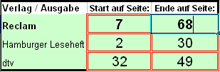 Screenshot vom Seitenzahlenumrechner, kleines Vorschaubild