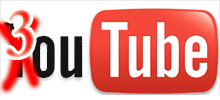 YouTube-Logo, bei dem das Y durch eine 3 ersetzt wird (3outube.com)