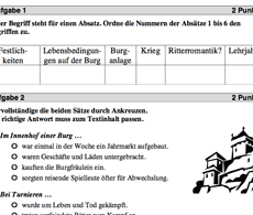 Vorschau: Multiple-Choice-Test (bayerische Vergleichsarbeit Deutsch, Realschule, Klasse 6)