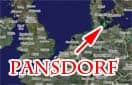 Deutschlandkarte mit markiertem Pansdorf