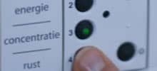 Ausschnitt aus dem Bedienungsfeld des SchoolVision-Lichtsystems von Philips