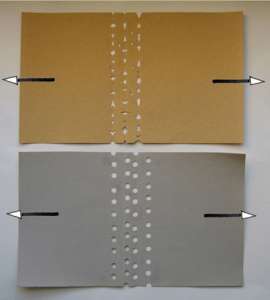 Papierversuch: Kugelgrafit vs. Kerbe