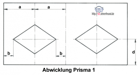Abwicklung Prisma 1