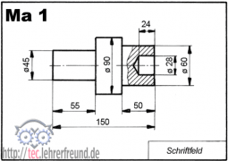Ma1: Parallelbemaßung - Maßzahlen werden parallel zur Maßlinie eingetragen