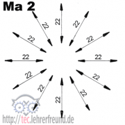 Ma2: Parallelbemaßung - Maßzahlen werden parallel zur Maßlinie eingetragen
