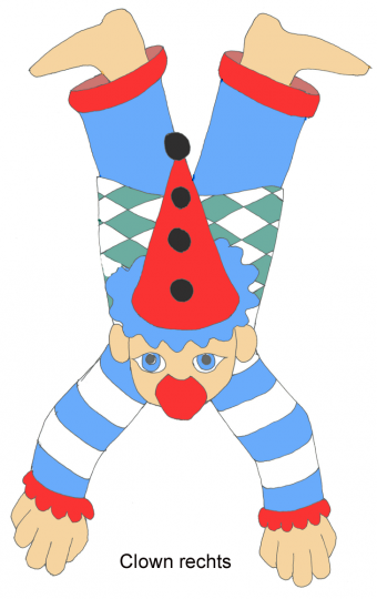 Vorlage Clown rechts