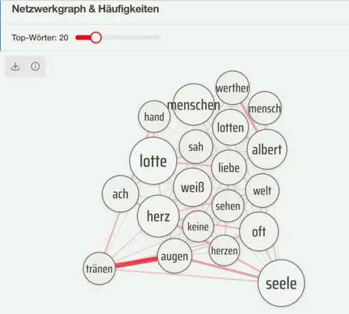 Netzwerkgraph - Textauswertung