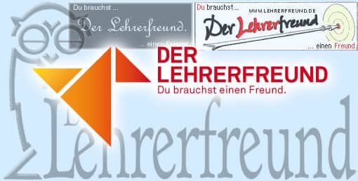 Lehrerfreund-Logos der Jahre 2000 bis 2014