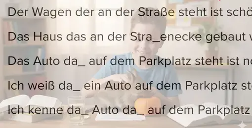 Ausschnitt aus dem s-ss-Übungsblatt + Schüler mit Hase