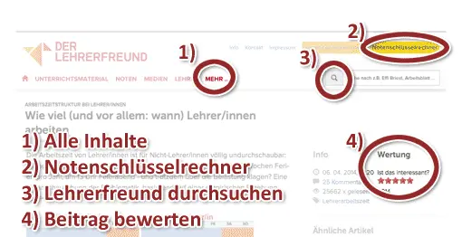 Anleitung: Bedienung des Lehrerfreunds