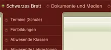 Screenshot (Ausschnitt) aus dem Intranet einer Schulhomepage