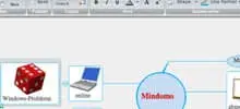 Mindomo-Mindmap-Online-Tool: Ausschnitt eines Screenshots