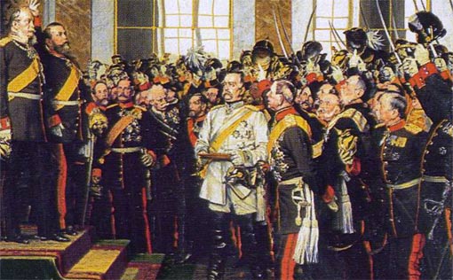 Bismarck bei der Kaiserproklamation 1871 (Anton v. Werner) - Ausschnitt