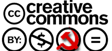 Creative-Commons-Logo mit Hammer und Sichel