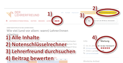 Anleitung: Bedienung des Lehrerfreunds