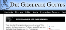 Ausschnitt: Screenshot der Website der Gemeinde Gottes