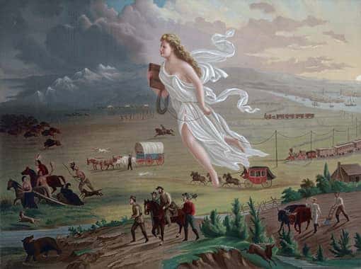 Gemälde zeigt das »manifest destiny«