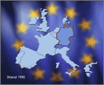Screenshot: Karte der EU und die neue BRD (1990)
