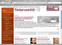 Vorschau: Themenportal zum EU-Beitritt der Türkei