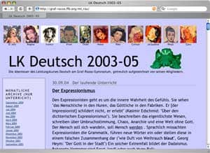 Vorschau: Weblog zum Leistungskurs Deutsch 2003-2005