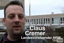 Ausschnitt aus einem NPD-Propaganda-Video mit Claus Cremer, Landesvorsitzender der NPD NRW