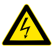Elektrische Spannung Warnschild