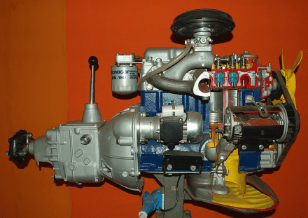 Dieselmotor_Schnittmodell