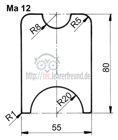 Ma 12 - Radien bemaßen