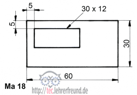 Ma 18 - Bemaßung rechteckiger Formen