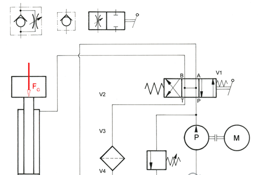 Entwurf eines hydraulischen Antriebs, Vorschaubild