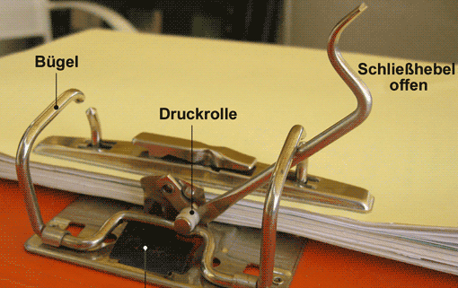 Schließmechanismus Aktenordner, Vorschaubild